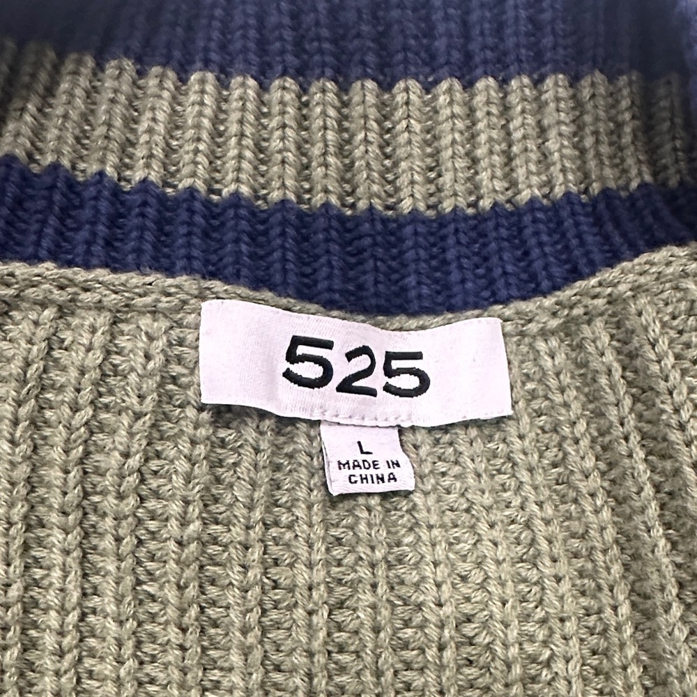 525 America Green and Navy Cardigan - Picture 4 of 6